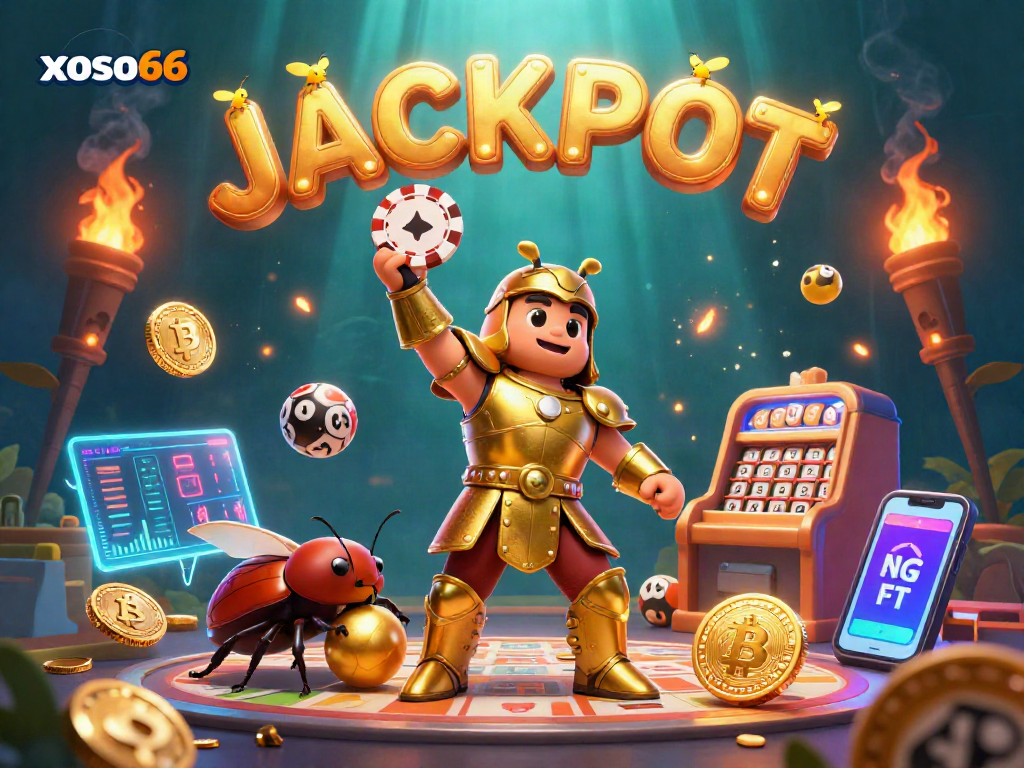 Increase your chances at xoso66 with exciting lottery and bingo games in a vibrant 3D scene.