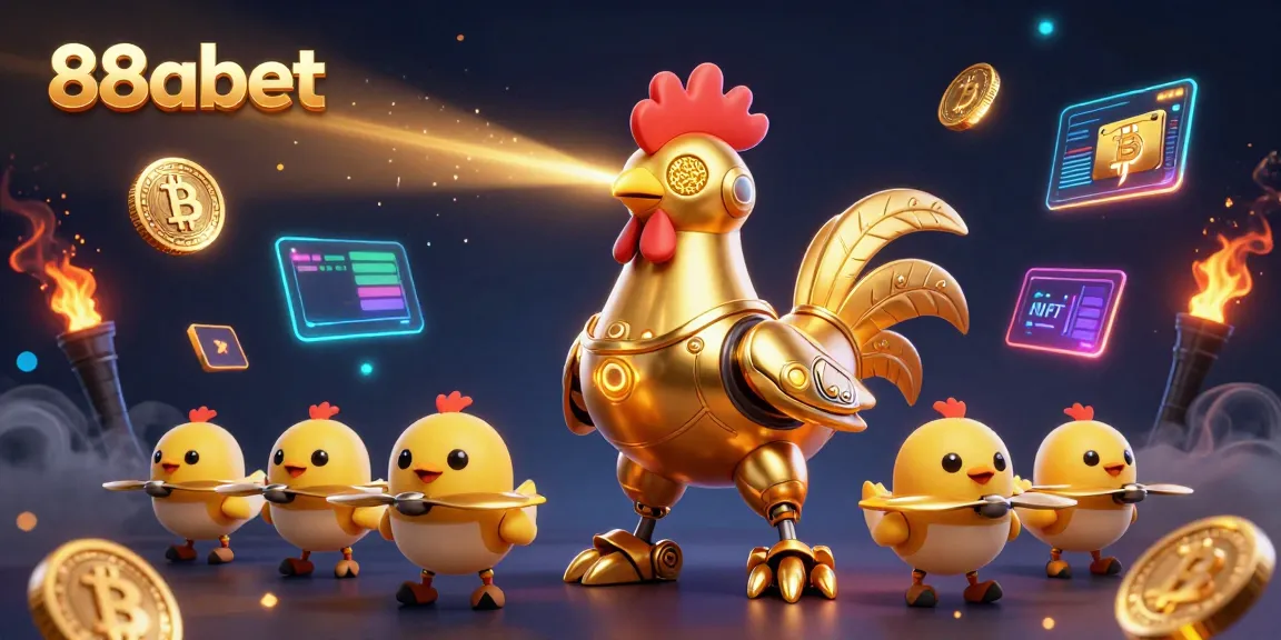 Engage in thrilling gameplay at 88abet featuring a golden robot and cosmic elements.