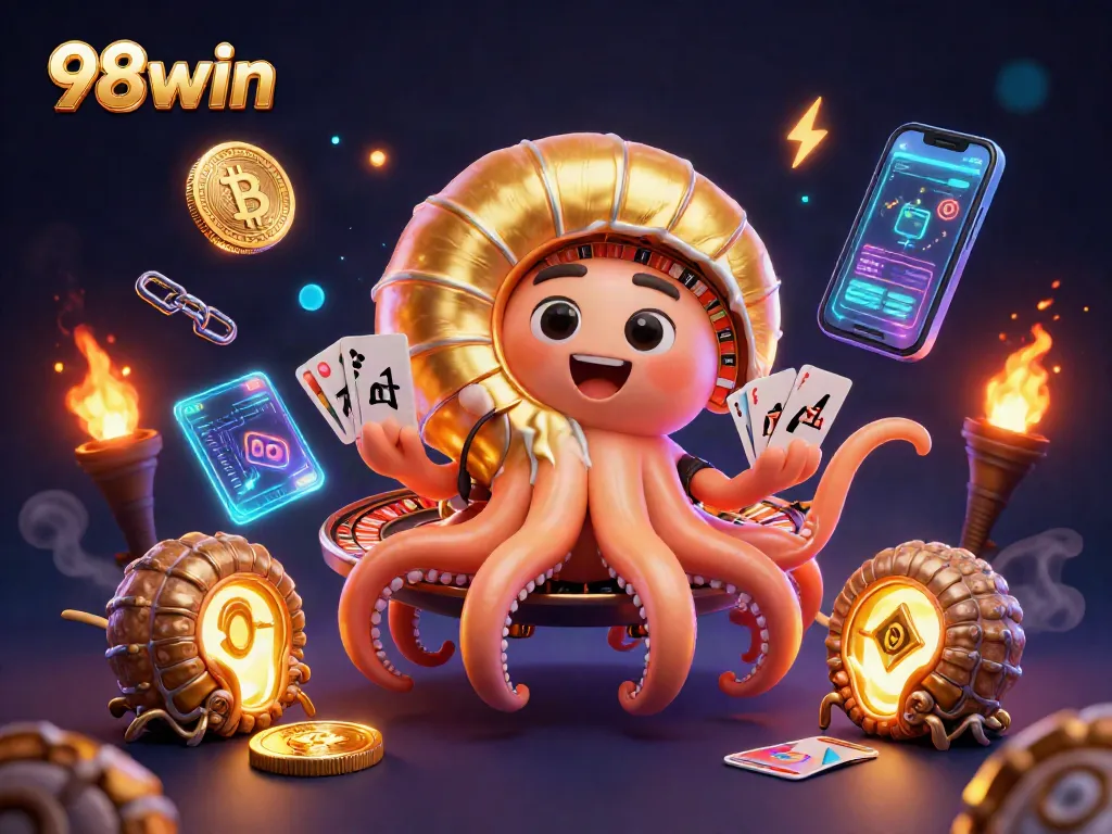 Experience thrilling gameplay with 98win's vibrant casino world featuring exciting elements.