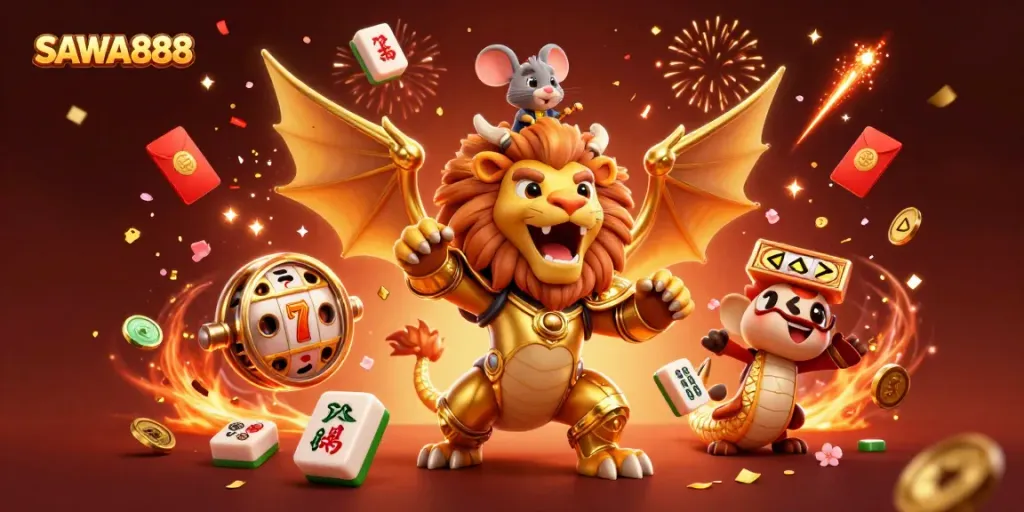 Experience the thrill of winning with SAWA888's exciting slot games and casino atmosphere.