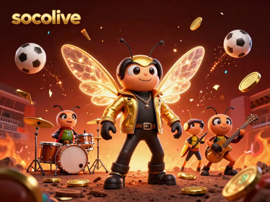 Engage with socolive's thrilling live sports experience featuring vibrant characters and dynamic elements in an exciting scene.
