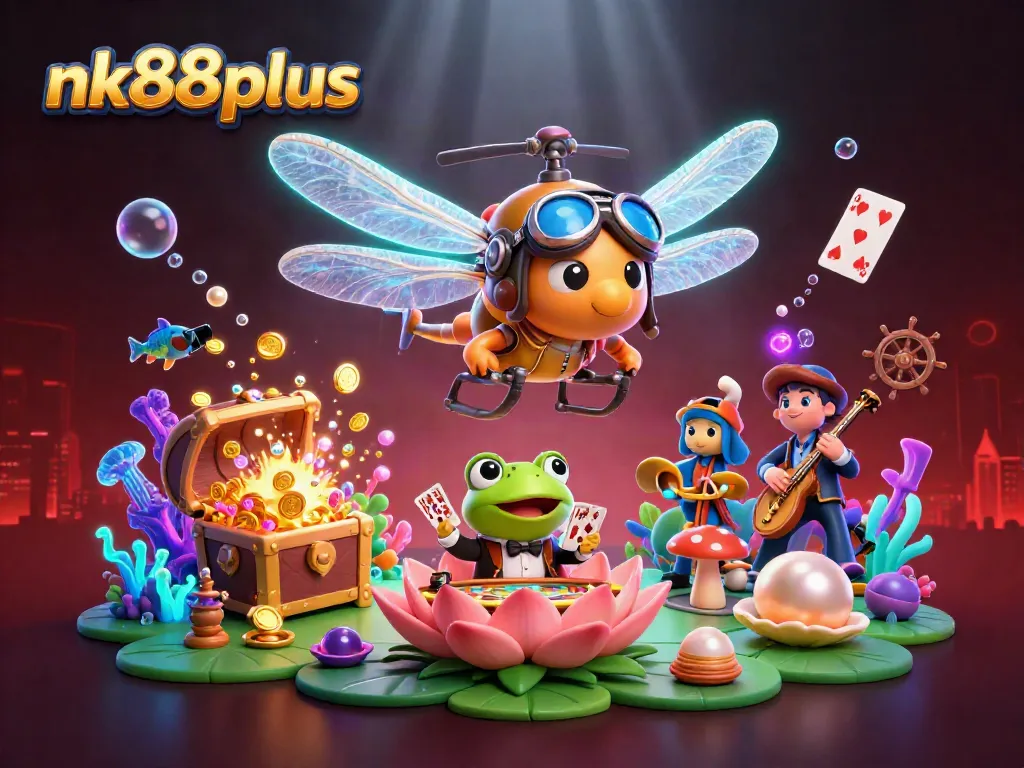 Experience exciting gameplay at nk88plus with vibrant characters and rich casino elements.
