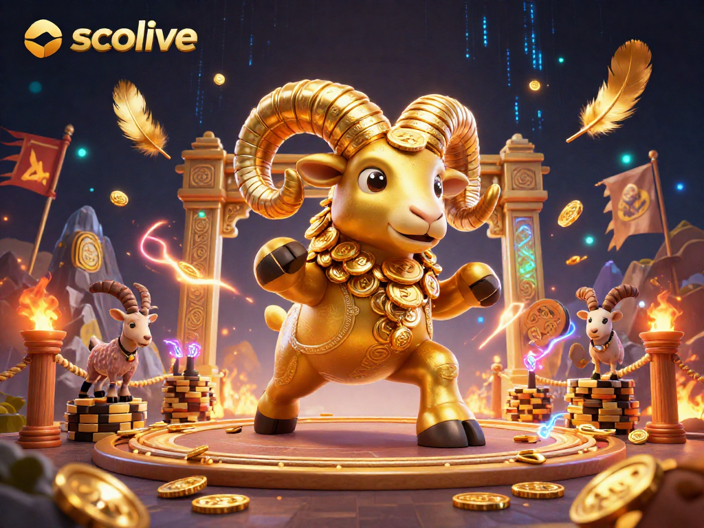 Socolive demonstrates thrilling sports betting dynamics with a golden ram symbolizing luck