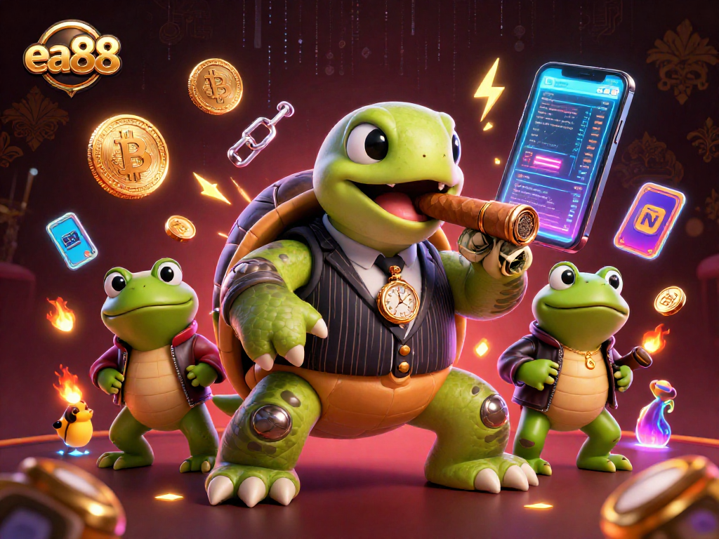 Experience the thrill of ea88 gaming with a vibrant casino scene featuring unique characters.