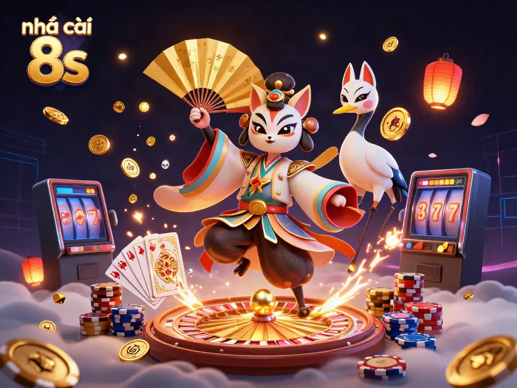 Engage in winning strategies at Nhà cái 8s with thrilling 3D casino visuals and rich game elements.