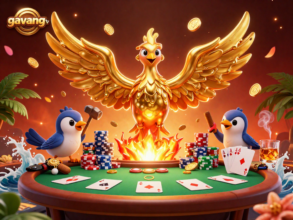 Experience thrilling poker action with gavangtv’s vibrant 3D phoenix and immersive gameplay elements.